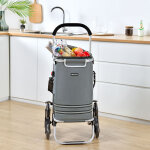 [en. casa] - chariot de courses neef gris fonc