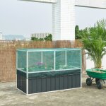 [en. casa] - jardini�re sur�lev�e alblasserdam 174 x 90 x 118 cm anthracite vert