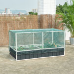 [en. casa] - jardini�re sur�lev�e alblasserdam 174 x 90 x 88 cm anthracite vert