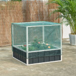 [en. casa] - jardini�re sur�lev�e alblasserdam 90 x 90 x 88 cm anthracite vert