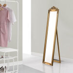 [en. casa] - miroir sur pied arezzo inclinable 160 x 40 cm dor