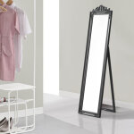 [en. casa] - miroir sur pied arezzo inclinable 160 x 40 cm gris fonc