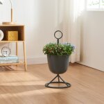 [en. casa] - porte - plantes alphen 48 x 23 cm 1 cache - pot noir