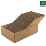 Casa pura - bo�te � griffer pour chats tigre carton de 5 planches � griffer soin des griffes pour animaux ...