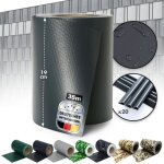 cran d'intimit, bandes brise - vue, rouleau de 35 mtres occultant, 20 clips de fixation inclus, gris ...