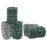 Casa pura - rouleau de fil barbel� polyvalent de 50 m pour cl�ture p�turage, galvanis�