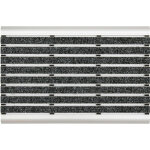 Paillasson en aluminium elegant mat avec lattes en caoutchouc 45 x 75 cm