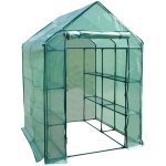 Casa pura - serre biotopie environ 2m� 143x143x195 cm + 12 �tag�res grillag�es