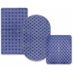 Tapis de bain pur violet - transparent tapis de douche 44 x 44, 5 cm