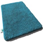 Tapis de bain sky uni bleu sarcelle 50 x 80 cm