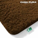 Tapis de bain sky uni polyester couleur terre 50 x 60 cm
