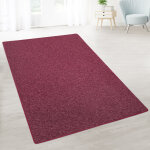 Tapis de salon london vin rouge 67 x 100 cm