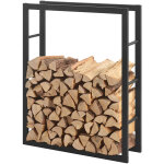 [en. casa] - range - b�ches kasan acier laqu� noir 80 x 100 x 25 cm