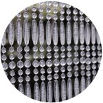 Casa - rideau de porte en perles transparentes frejus 100 x 230 cm