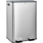 Casabel poubelle 60l, double compartiment, couvercles silencieux,