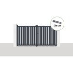 Casanoov - pack portail battant lectrique 300x160cm veymont + motorisation ranger b150