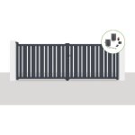Casanoov - pack portail battant lectrique 400x140cm veymont + motorisation bunker b500