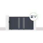Casanoov - pack portail coulissant lectrique 300x160cm giona + motorisation ranger c300