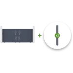 Casanoov - pack portail coulissant veleta 400x160cm + 2 poteaux h. 190cm