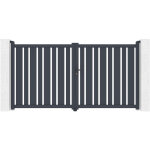 Casanoov - portail aluminium battant 3m veymont 300x160cm gris Casanoov - portail aluminium battant 3m veymont 300x160cm gris