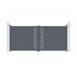 Casanoov - portail aluminium battant arlberg 400x180cm