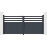 Portail aluminium battant nevis 300x140cm