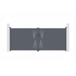Casanoov - portail aluminium battant veleta 400x160cm