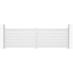 Casanoov - portail aluminium battant vogel 400x120cm blanc