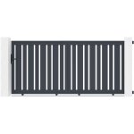 Casanoov - portail aluminium coulissant 3m veymont 300x140cm gris