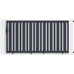Casanoov - portail aluminium coulissant 3m veymont 300x160cm gris