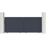 Casanoov - portail aluminium coulissant eiger 350x140cm