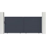 Casanoov - portail aluminium coulissant eiger 400x180cm