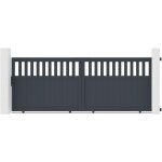 Casanoov - portail aluminium coulissant santis 370x140cm