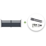 Casanoov - portail battant électrique nevis 400x140cm gris + motorisation ranger b150 Casanoov - portail battant électrique nevis 400x140cm gris + motorisation ranger b150