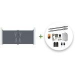 Casanoov - portail battant �lectrique veleta 350x160cm gris + motorisation tanker b250