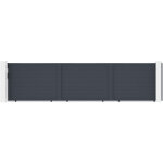 Casanoov - portail coulissant 6m eiger h. 140cm aluminium gris