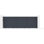 Casanoov - portail coulissant aluminium 5m eiger h. 160cm gris