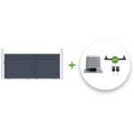 Casanoov - portail coulissant �lectrique carpatia h. 180 + motorisation ranger c300