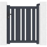 Casanoov - portillon aluminium 1m veymont 100x120cm gris Casanoov - portillon aluminium 1m veymont 100x120cm gris