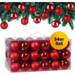 Casaria lot de 54 boules de nol en plastique robuste dcoration de nol intrieur extrieur dcoration ...