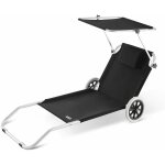 Casaria - chaise longue crête de plage transat pliable chariot de transport avec pare soleil réglable ... Casaria - chaise longue crête de plage transat pliable chariot de transport avec pare soleil réglable ...