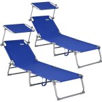 Chaise longue pliable transat avec pare - soleil facile à transporter bain de soleil pour plage jardin ... Chaise longue pliable transat avec pare - soleil facile à transporter bain de soleil pour plage jardin ...