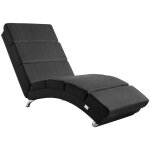 M�ridienne london chaise de relaxation chaise longue d'int�rieur design fauteuil relax salon tissu anthracite ...