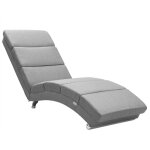 M�ridienne london chaise de relaxation chaise longue d'int�rieur design fauteuil relax salon tissu gris ...
