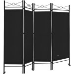 Paravent intérieur 4 panneaux 180 x 163 cm séparateur de pièce pliable cloison de séparation intérieur ... Paravent intérieur 4 panneaux 180 x 163 cm séparateur de pièce pliable cloison de séparation intérieur ...