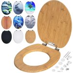 Sige de wc systme d'abaissement automatique mdf abattant standard salle de bain lunette couvercle toilette ...