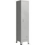Casier de bureau armoire meuble de rangement pour bureau atelier chambre acier m�tallique avec 1 porte ...