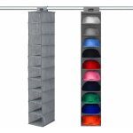 Casquette - rangement suspendu pour 10 casquettes - organisateur de chapeaux - pour penderie - tous types ...