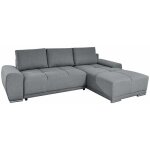 Canap� d'angle convertible cabello en tissu gris - loungitude - angle droit - occasionnel - 140 x 210 ...