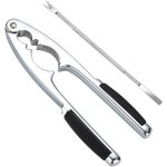 Casse noix , antid�rapant d�capsuleur avec poign�es en caoutchouc , ouvre noix casse noisette de 17 cm ...